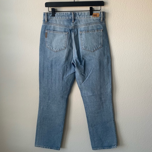 PAIGE High Rise Sarah Straight Jeans - Picture 3 of 4